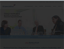 Tablet Screenshot of harbourvest.com